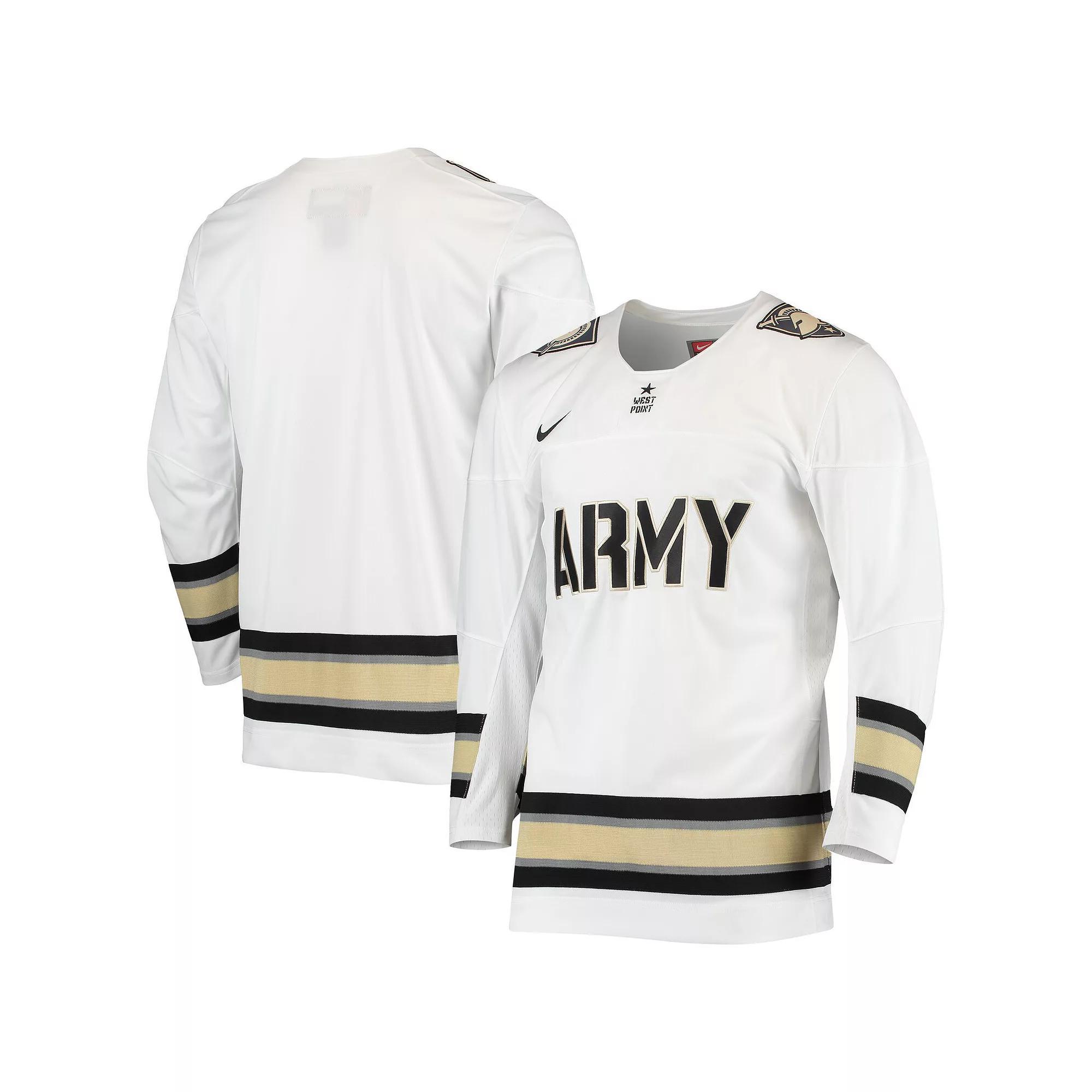 Men's Nike White Army Black Knights Replica Hockey Jersey, Size: Large, Nc2 White Product Image