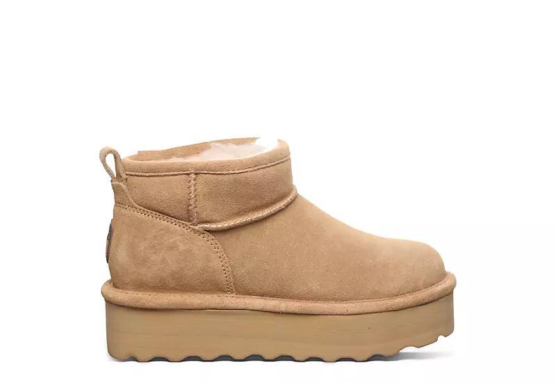 Bearpaw Retro Shorty Women's Suede Winter Boots, Size: 10, Iced Brown Solid Product Image