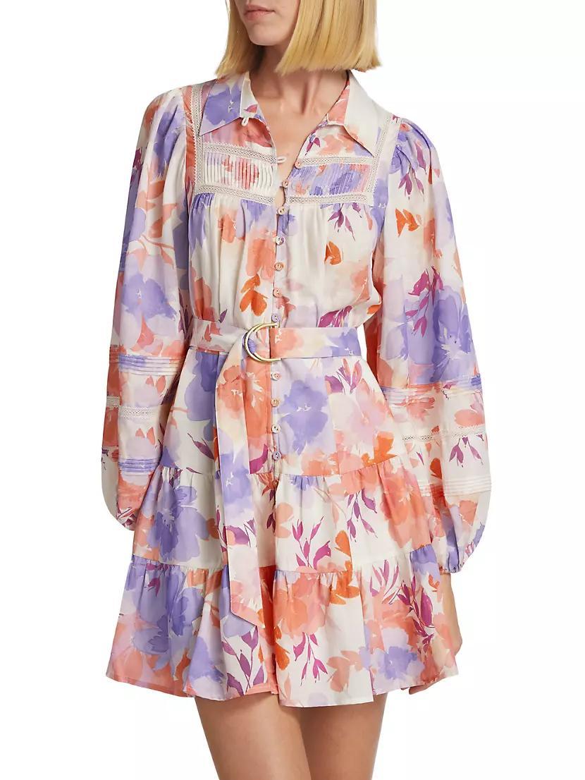 Johannes Floral Belted Minidress Product Image