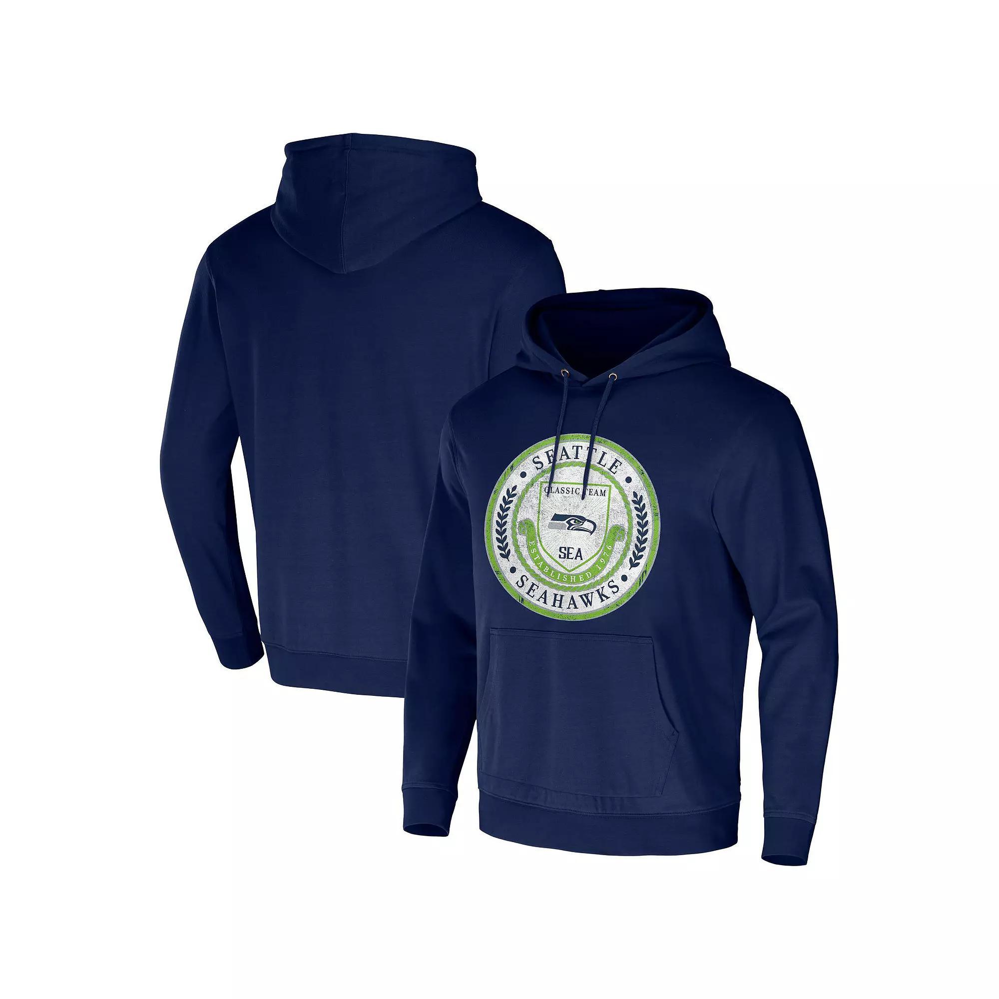 Mens NFL x Darius Rucker Collection by Fanatics College Seattle Seahawks Washed Pullover Hoodie Blue Product Image