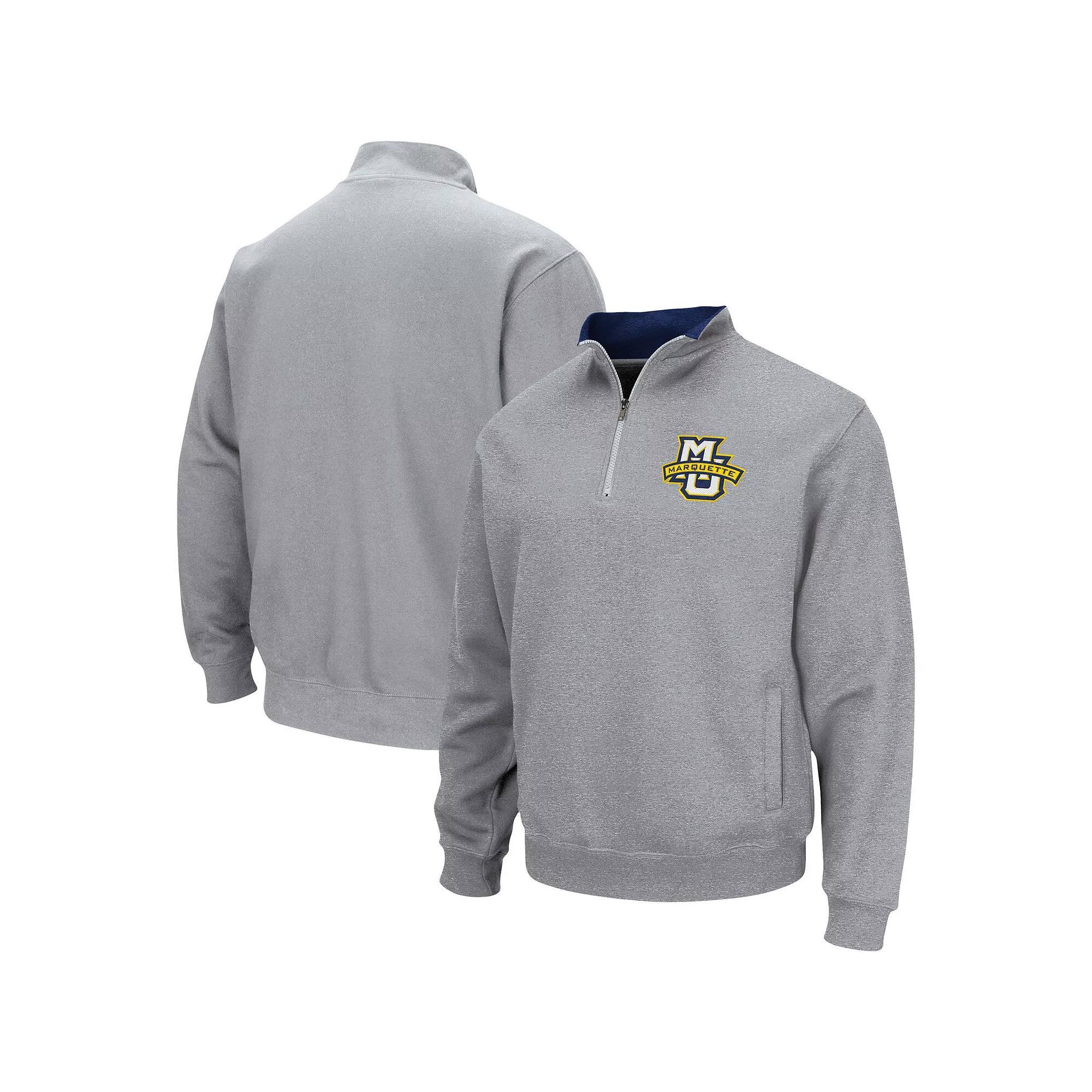 Men's Colosseum Heathered Gray UCLA Bruins Tortugas Team Logo Quarter-Zip Jacket, Size: 3XL, Grey Product Image