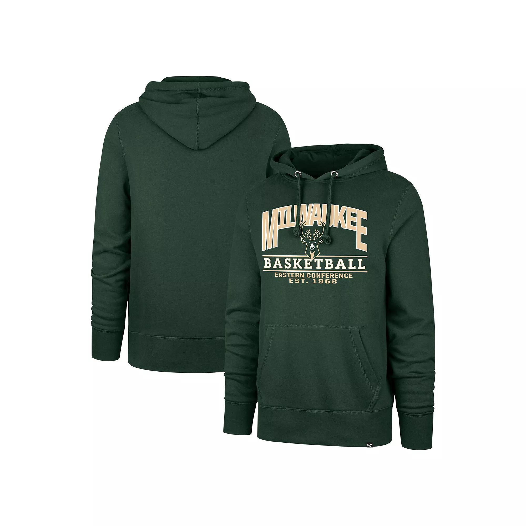 Unisex '47  Hunter Green Milwaukee Bucks Good Call Headline Pullover Hoodie, Men's, Size: XL, Team Product Image