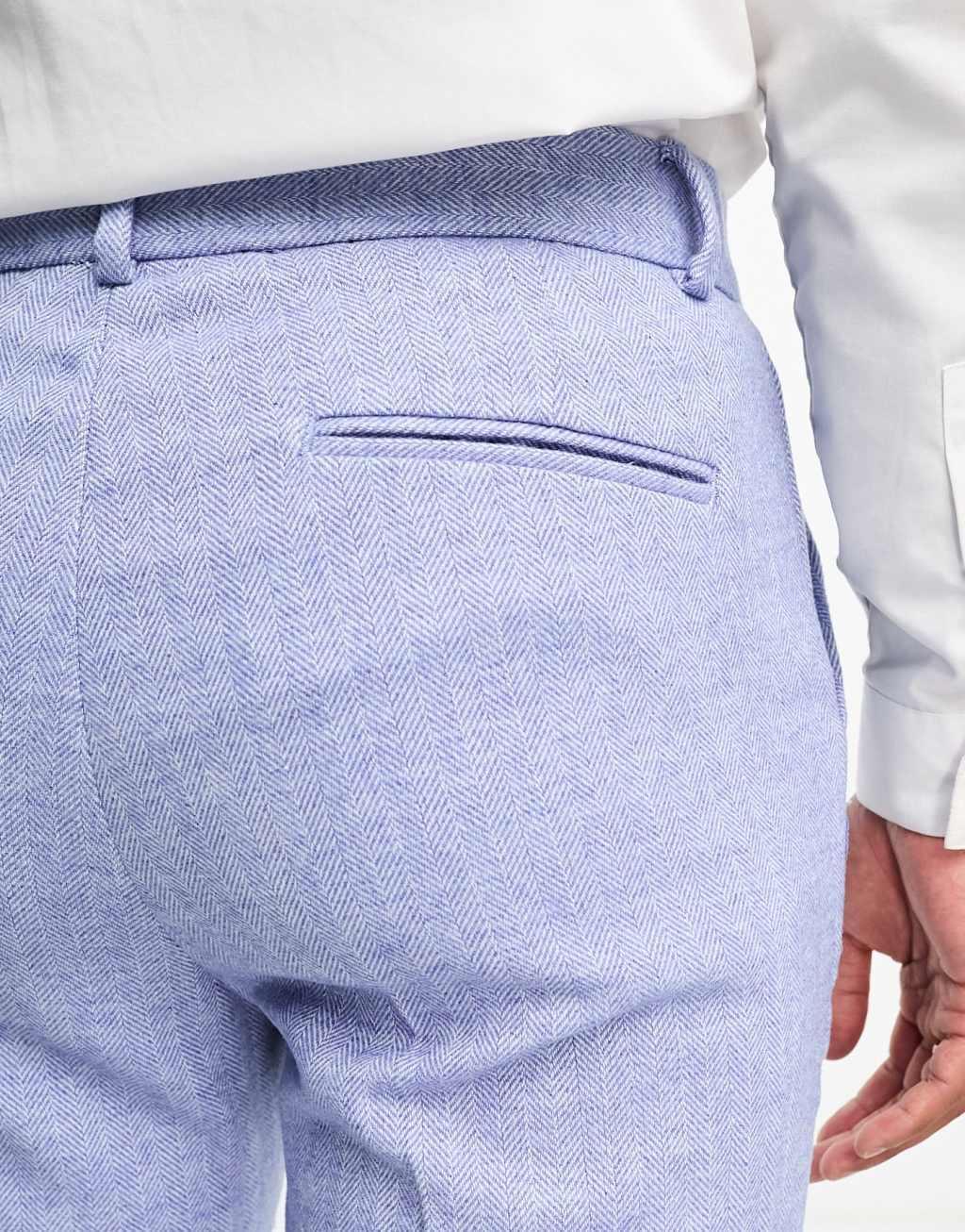 ASOS DESIGN skinny wool mix suit pants Product Image