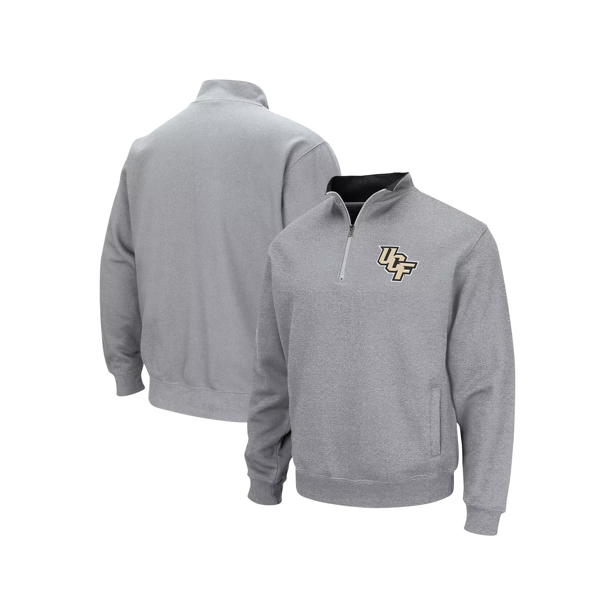 Men's Colosseum Heathered Gray UCLA Bruins Tortugas Team Logo Quarter-Zip Jacket, Size: 3XL, Grey Product Image