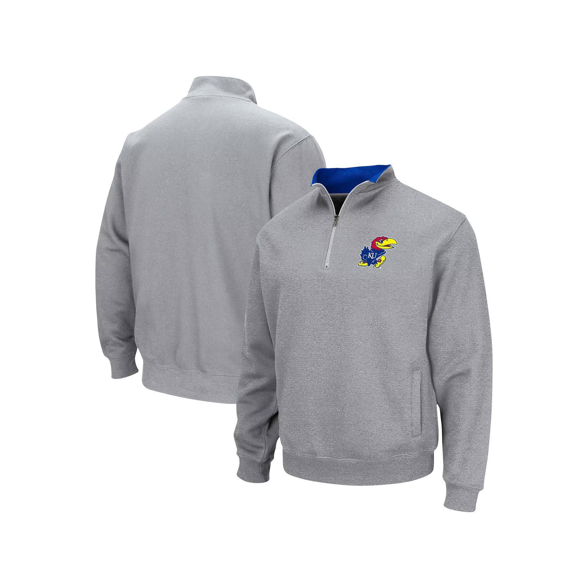 Men's Colosseum Heathered Gray Cal Bears Tortugas Team Logo Quarter-Zip Jacket, Size: 3XL, Grey Product Image