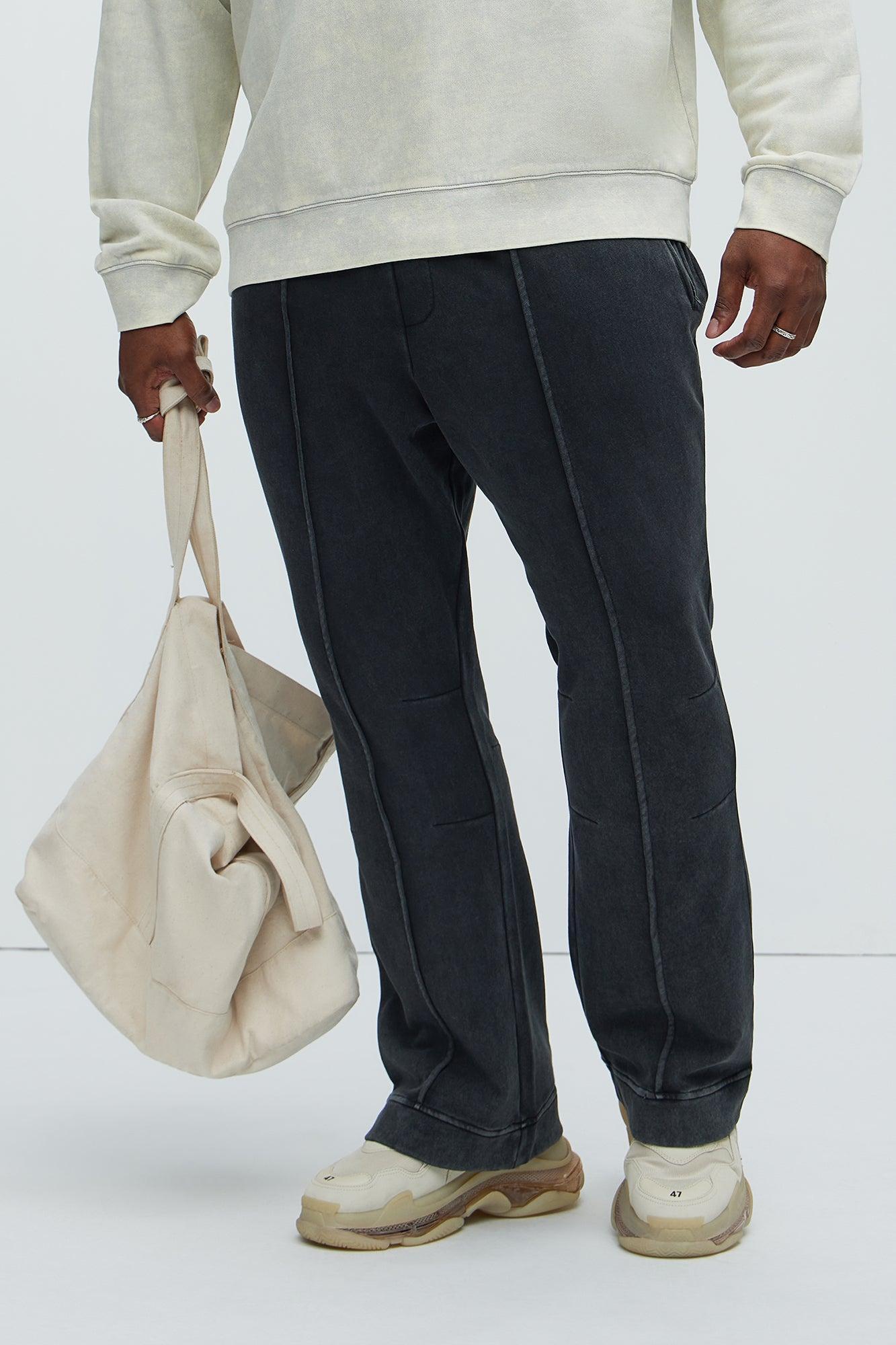 Ian Skinny Flare Sweatpants - Black Product Image