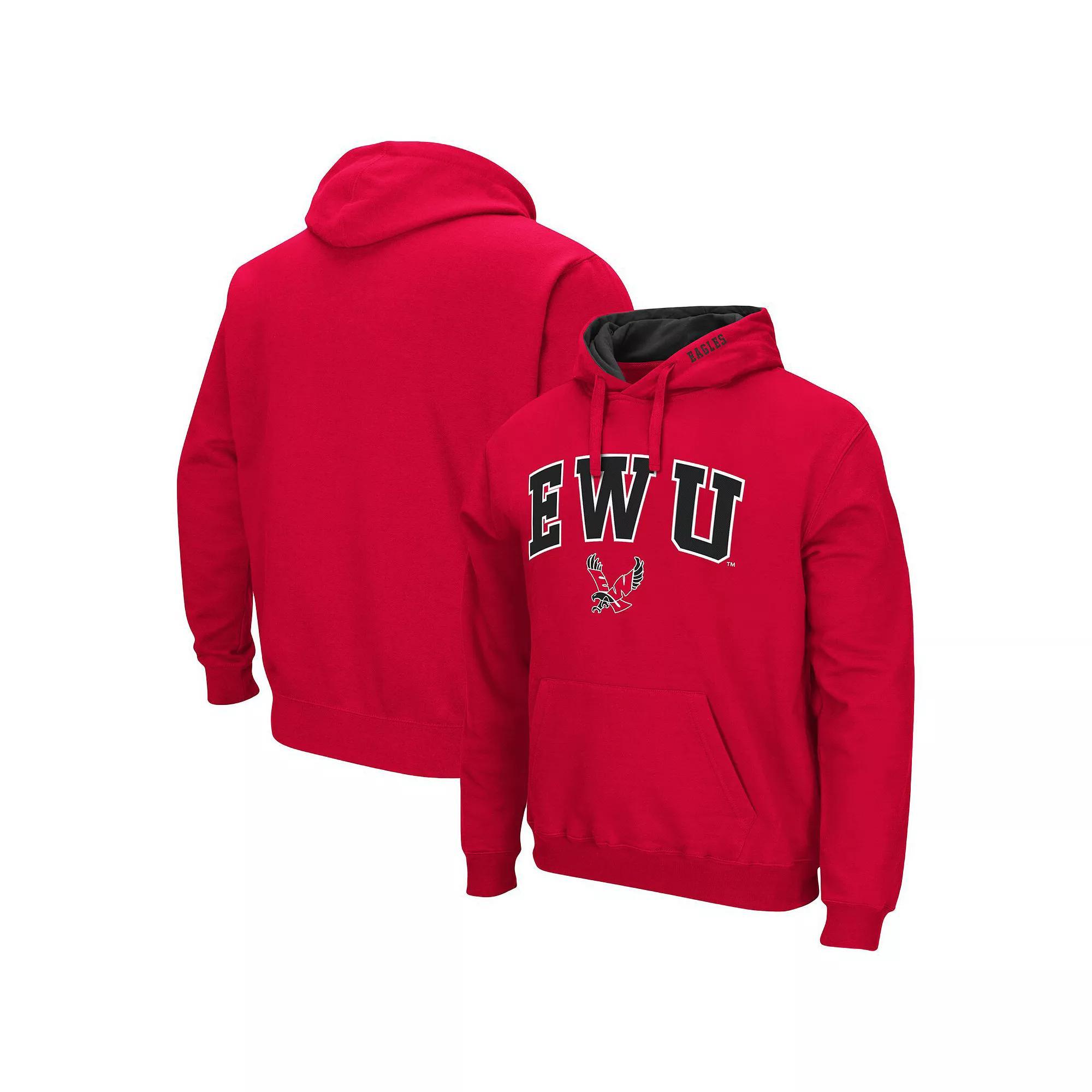 Men's Colosseum Charcoal Oklahoma State Cowboys Arch & Logo 3.0 Pullover Hoodie, Size: Medium Product Image