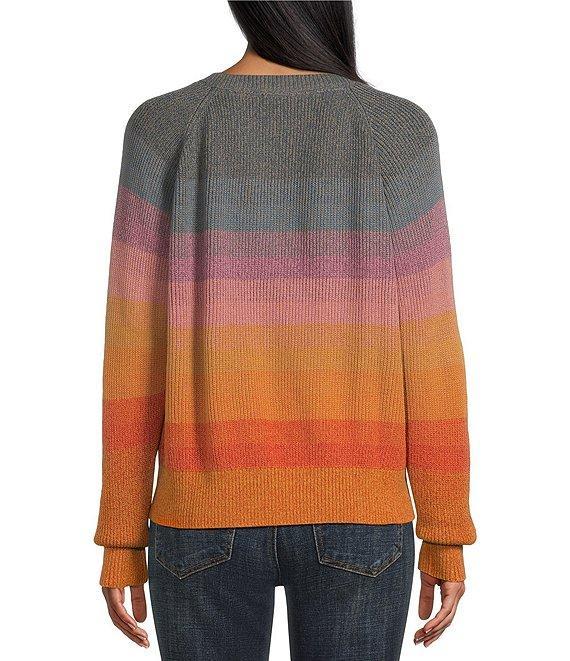 Pendleton Raglan Crew Neck Long Sleeves Stripe Sweater Product Image