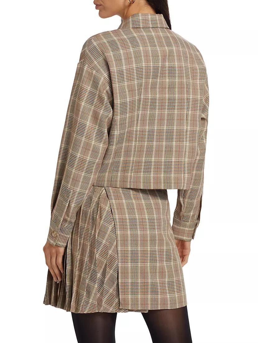 Plaid Stretch Jacket Product Image