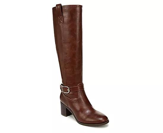 LifeStride Legend Women's Tall Heeled Riding Boots in Regular and Wide Calf, Size: 8.5, Brown Product Image