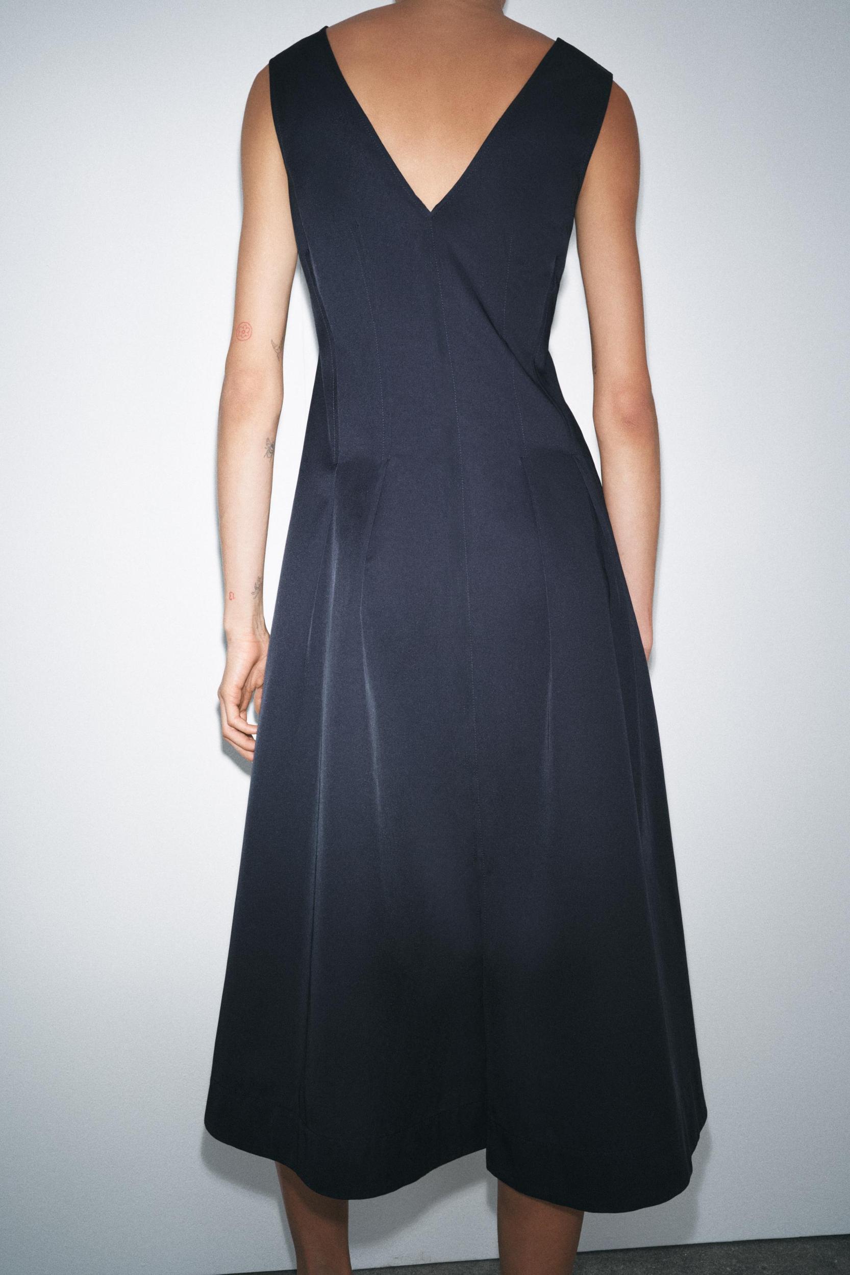 ZW COLLECTION ZIPPER MIDI DRESS Product Image