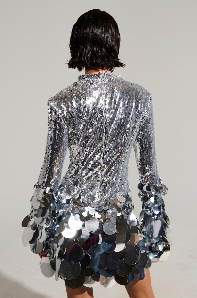 THE MOMENT SEQUIN MINI DRESS Product Image