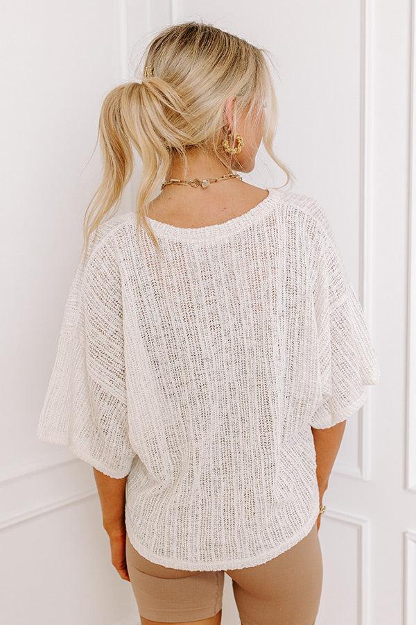 Vitamin Sea For Me Knit Top In Ivory Product Image