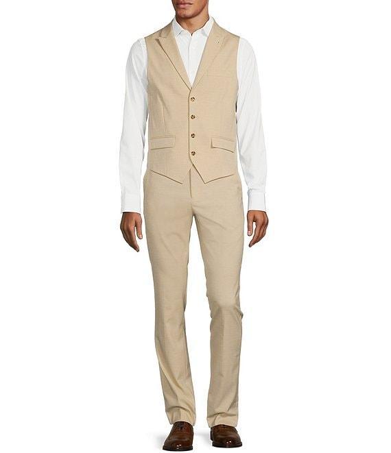Murano Wardrobe Essentials Evan Extra Slim Fit TekFit Waistband Suit Separates Flat Front Dress Pants Product Image