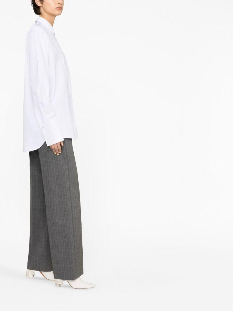 JIL SANDER Collared Button In White Product Image