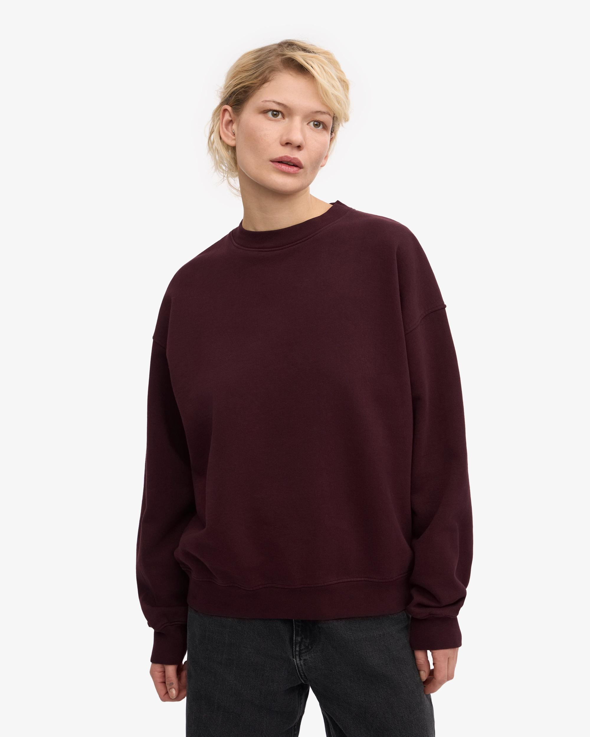 Organic Oversized Crew - Oxblood Red Product Image