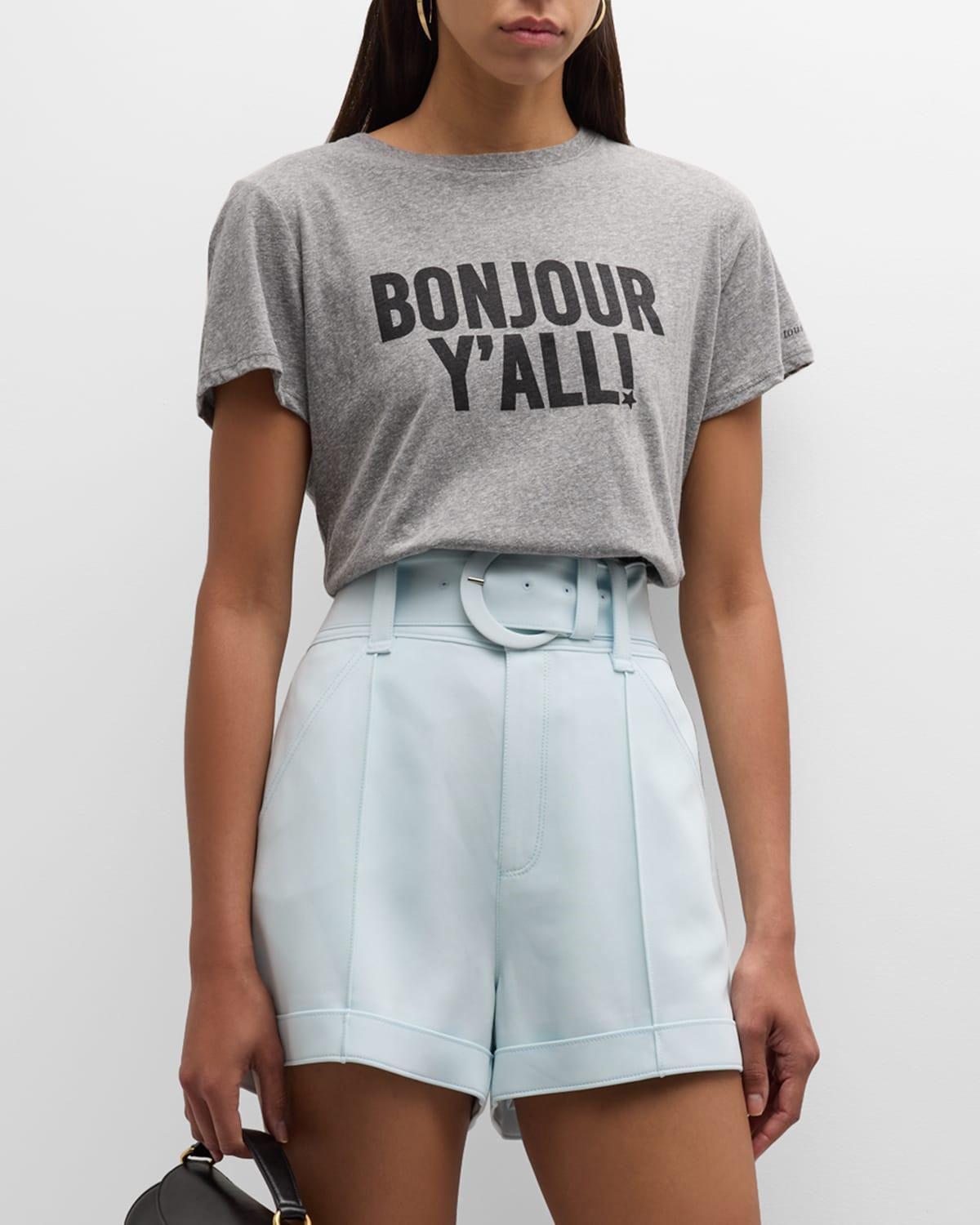 Womens Bonjour Yall Graphic T-Shirt Product Image