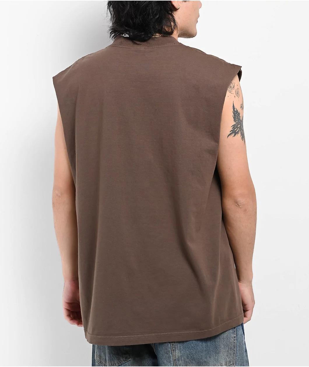 Shaka Wear Max Heavyweight Mocha Tank Top Product Image