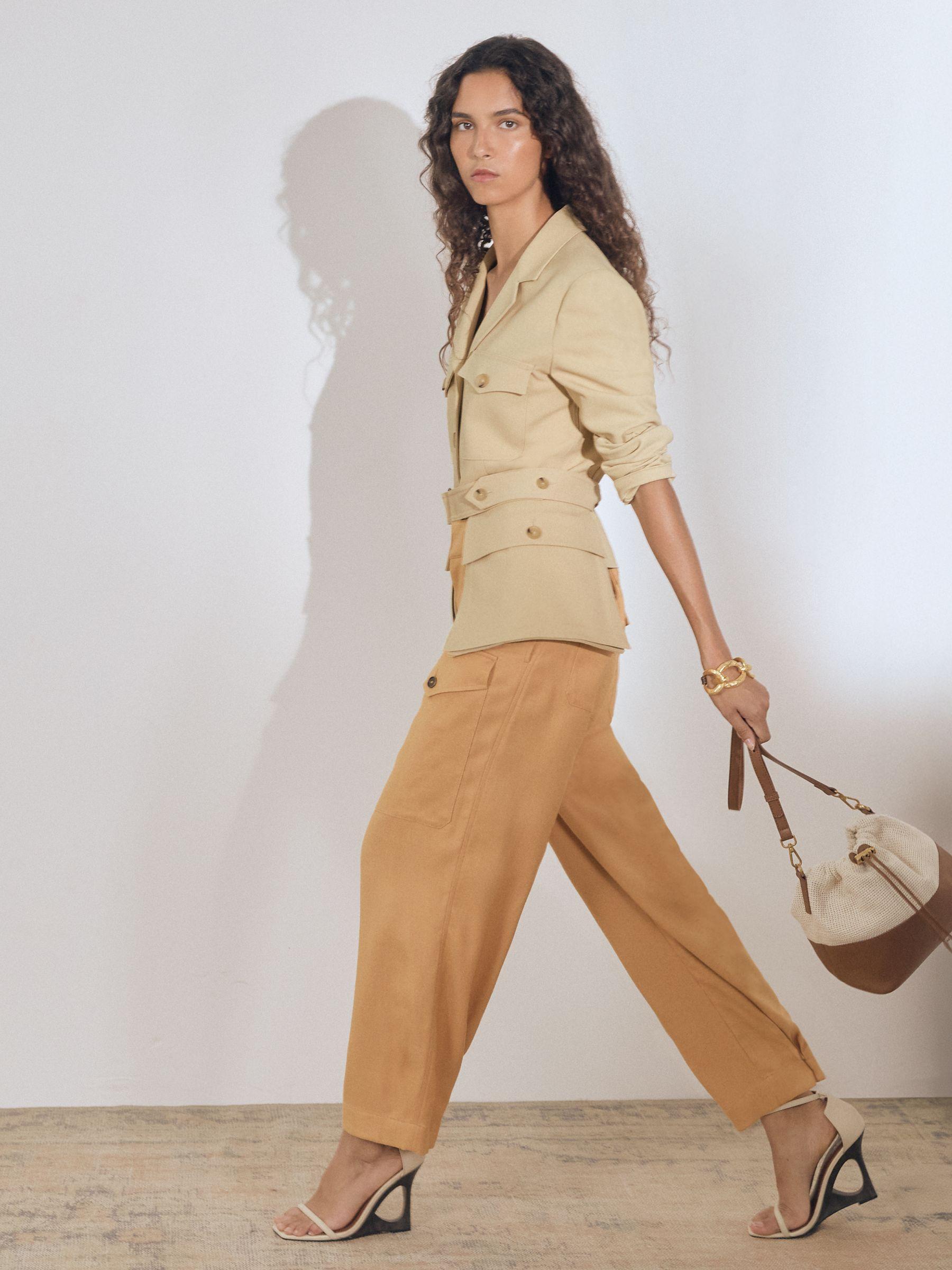 Atelier Belted Utility Jacket in Neutral Product Image