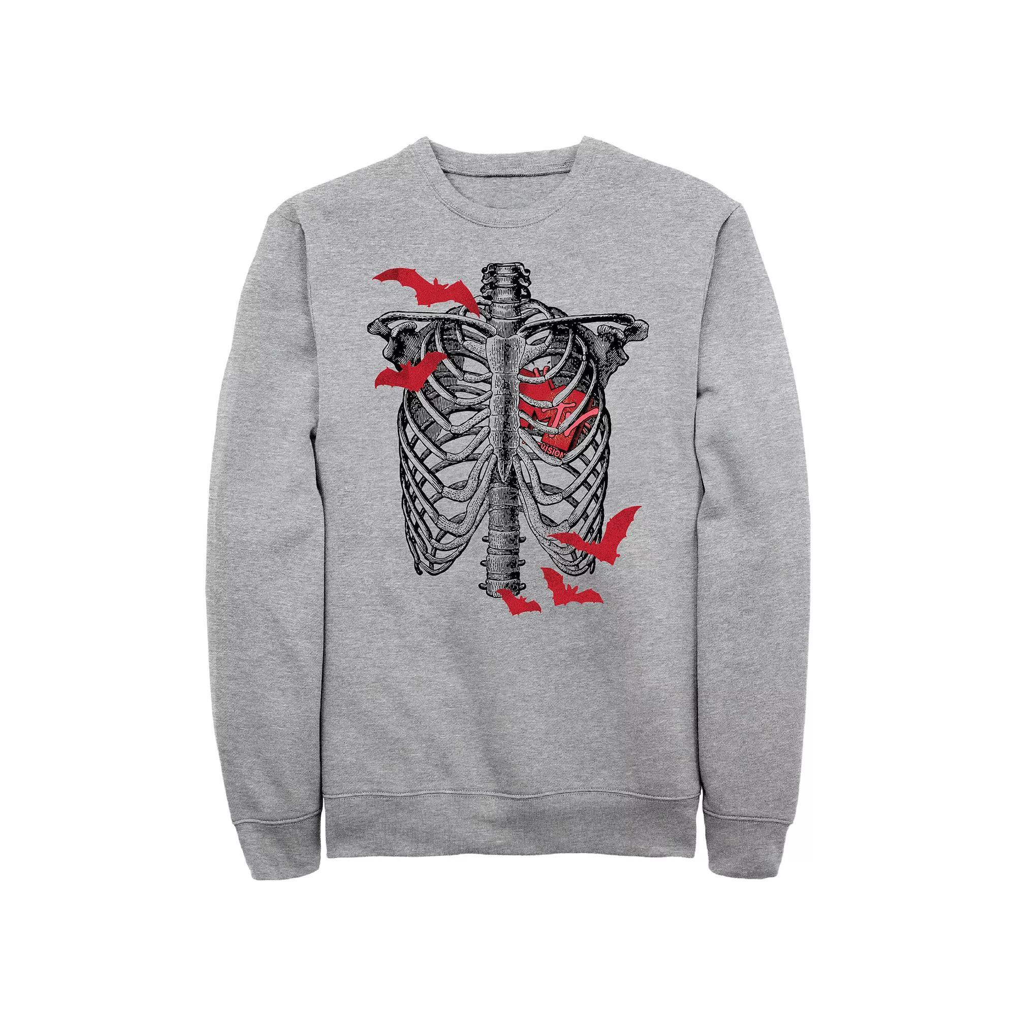 Men's MTV Music Television Skeleton Logo Sweatshirt, Size: XL, Athletic Grey Product Image