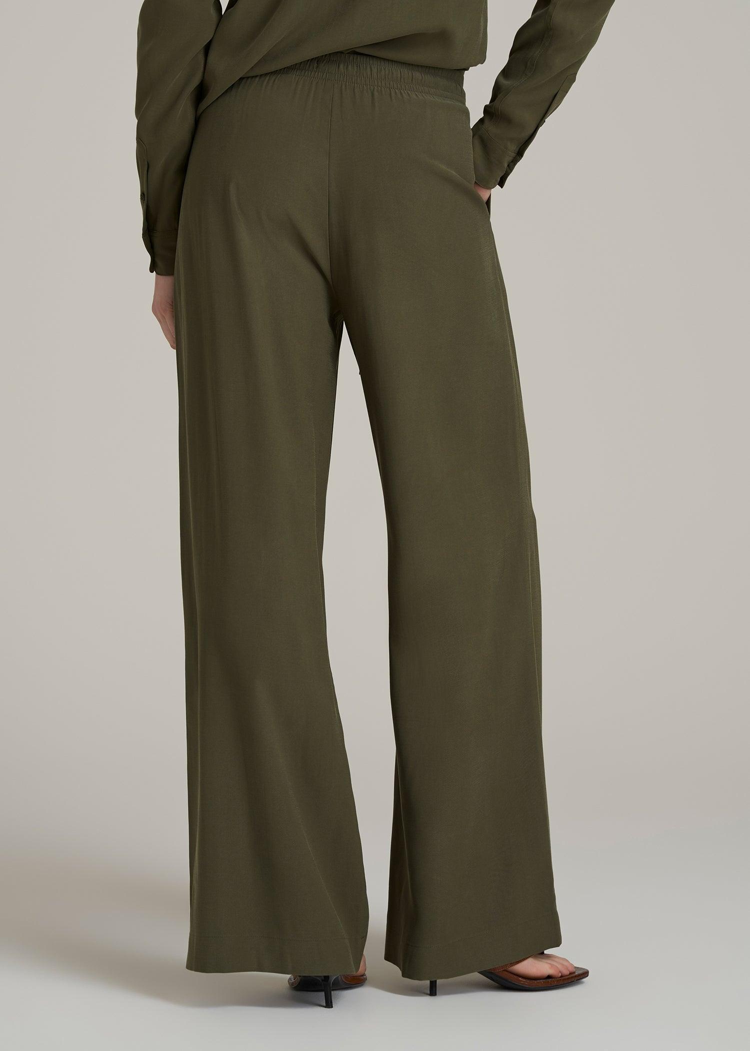 Relaxed Pull On Pants for Tall Women in Forest Night Product Image