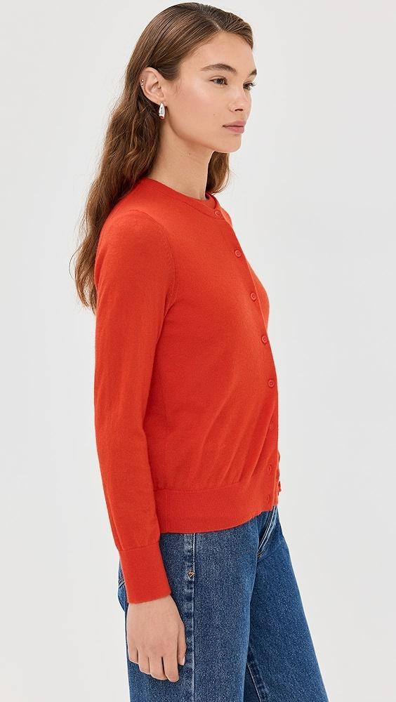 Tibi Skinlike Mercerized Wool Shrunken Cardigan | Shopbop Product Image