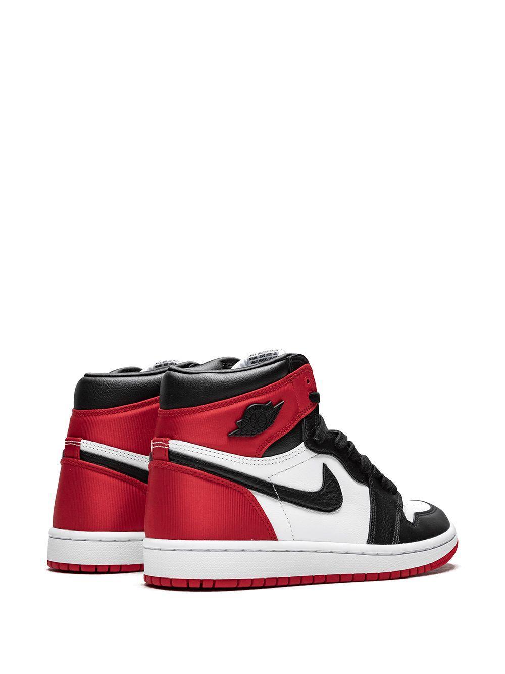 Air Jordan 1 High OG "Satin Black Toe" sneakers Product Image
