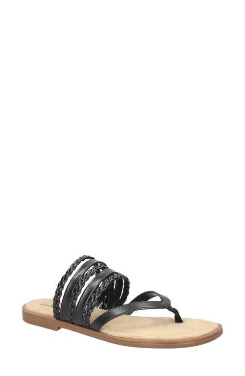 Easy Street Anji Tuscany Women's Thong Sandals, Size: 8 Wide, Black Product Image