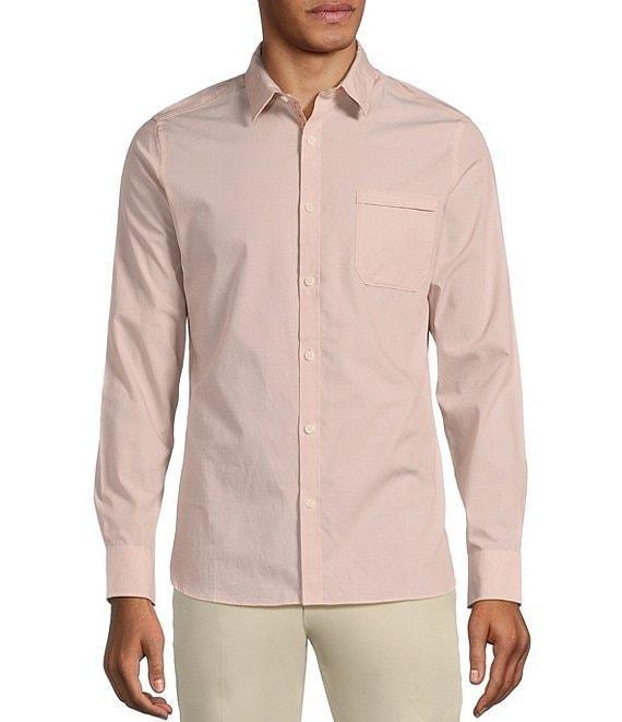 Murano From The Garden Collection Solid Pieced Long Sleeve Woven Shirt Product Image