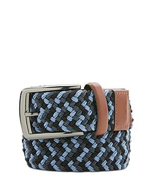 The Mens Store at Bloomingdales Mens Happy Blue Stretch Webbing Belt - Exclusive Product Image