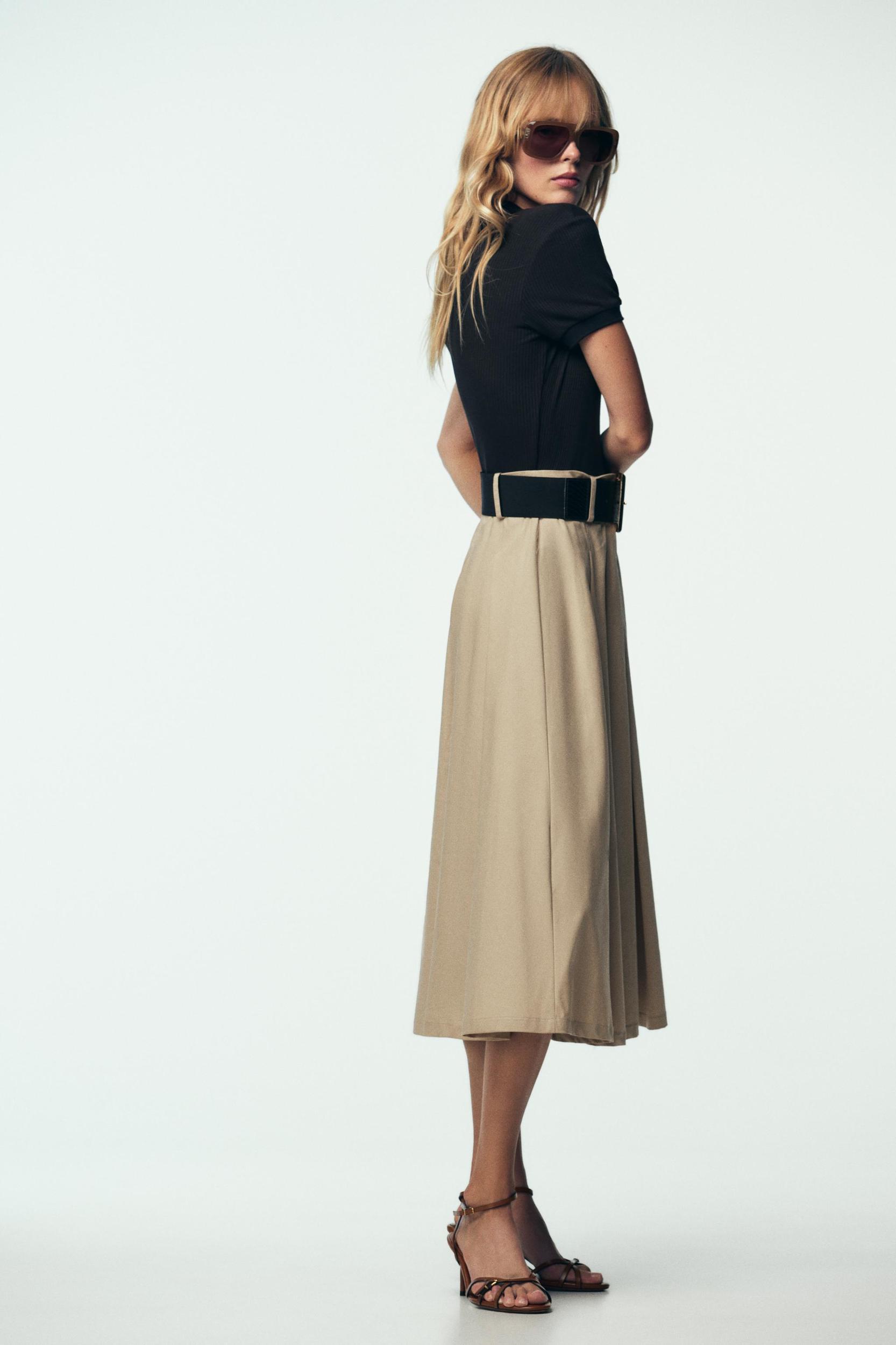 COMBINATION BELTED DRESS Product Image