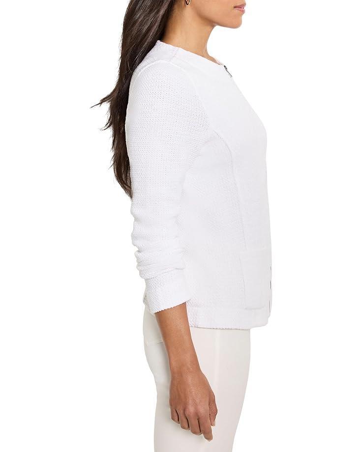 Women's NIC+ZOE Zip Front Mix Knit Jacket Product Image