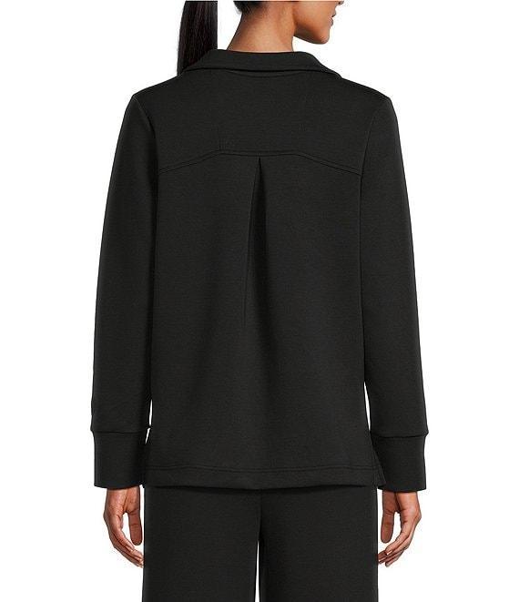 Tommy Bahama Palm Voyage Knit 4-Way Stretch Johnny Collar Long Sleeve Sweatshirt Product Image