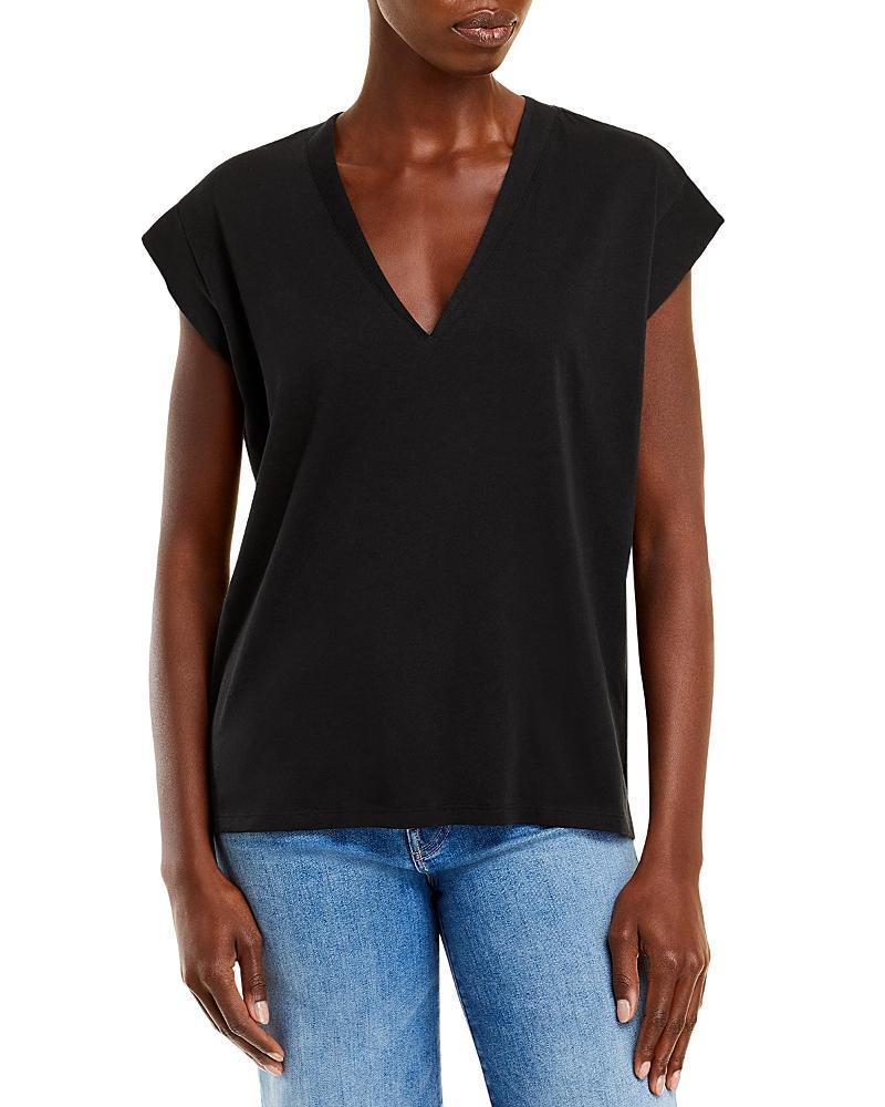 Frame Le Mid Rise V-Neck Tee Product Image