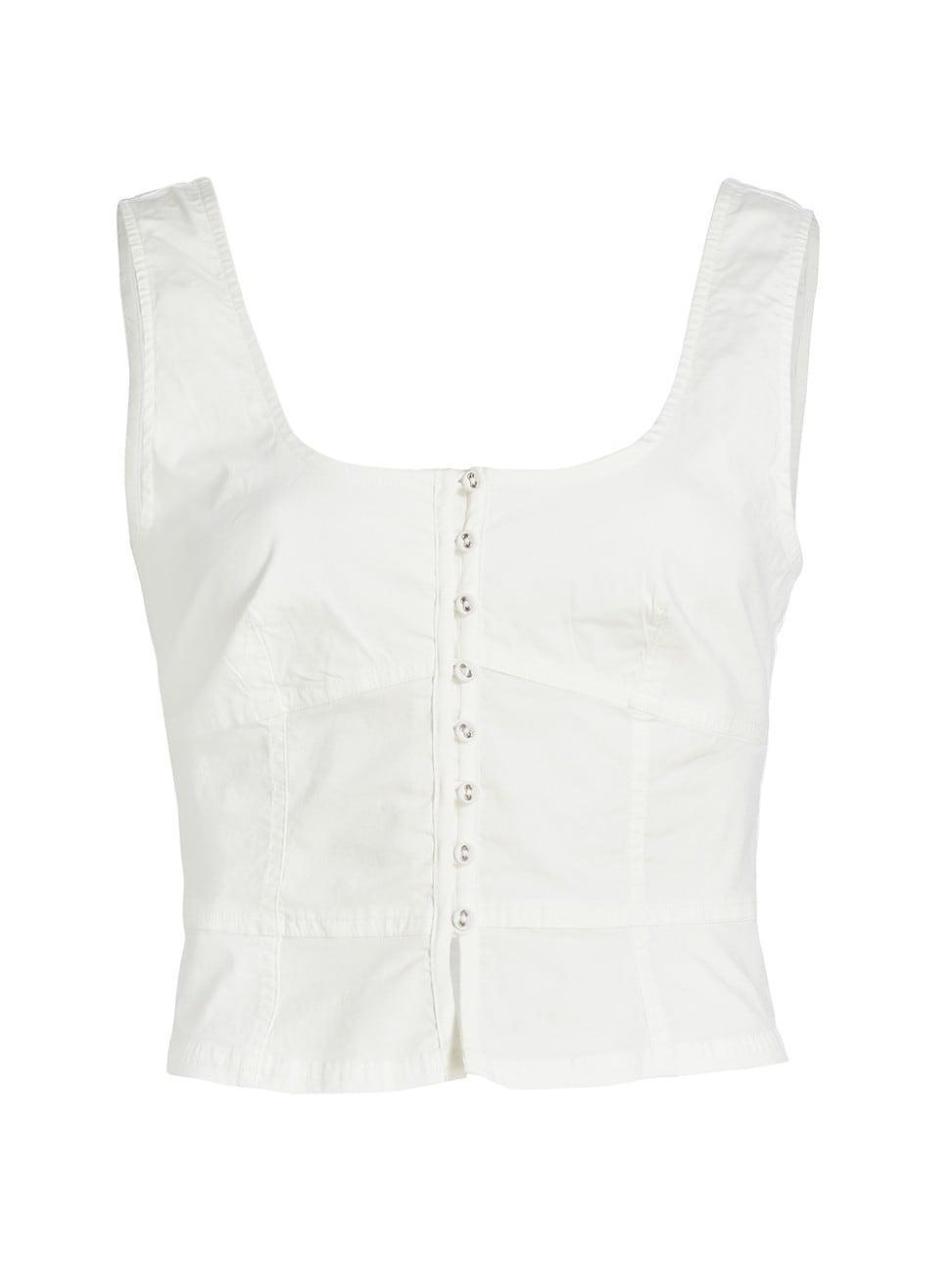 Free People Sally Corset Top Solid (Bright ) Women's Clothing Product Image