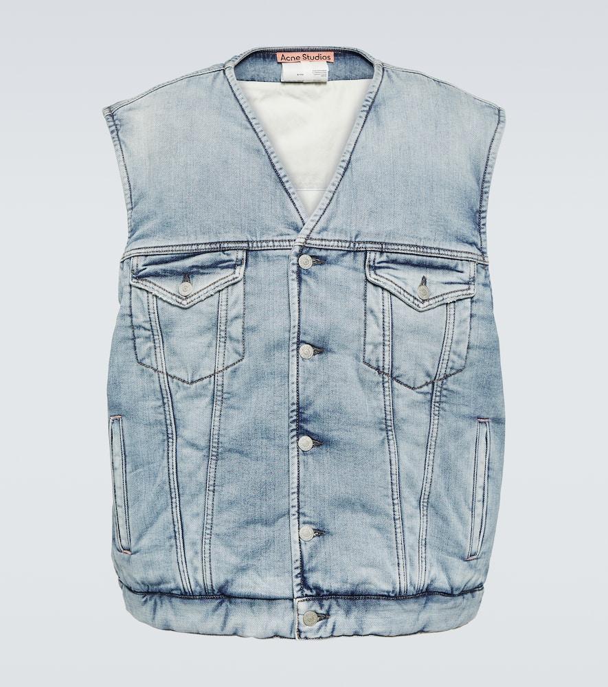 ACNE STUDIOS Denim Padded Vest In Blue Product Image