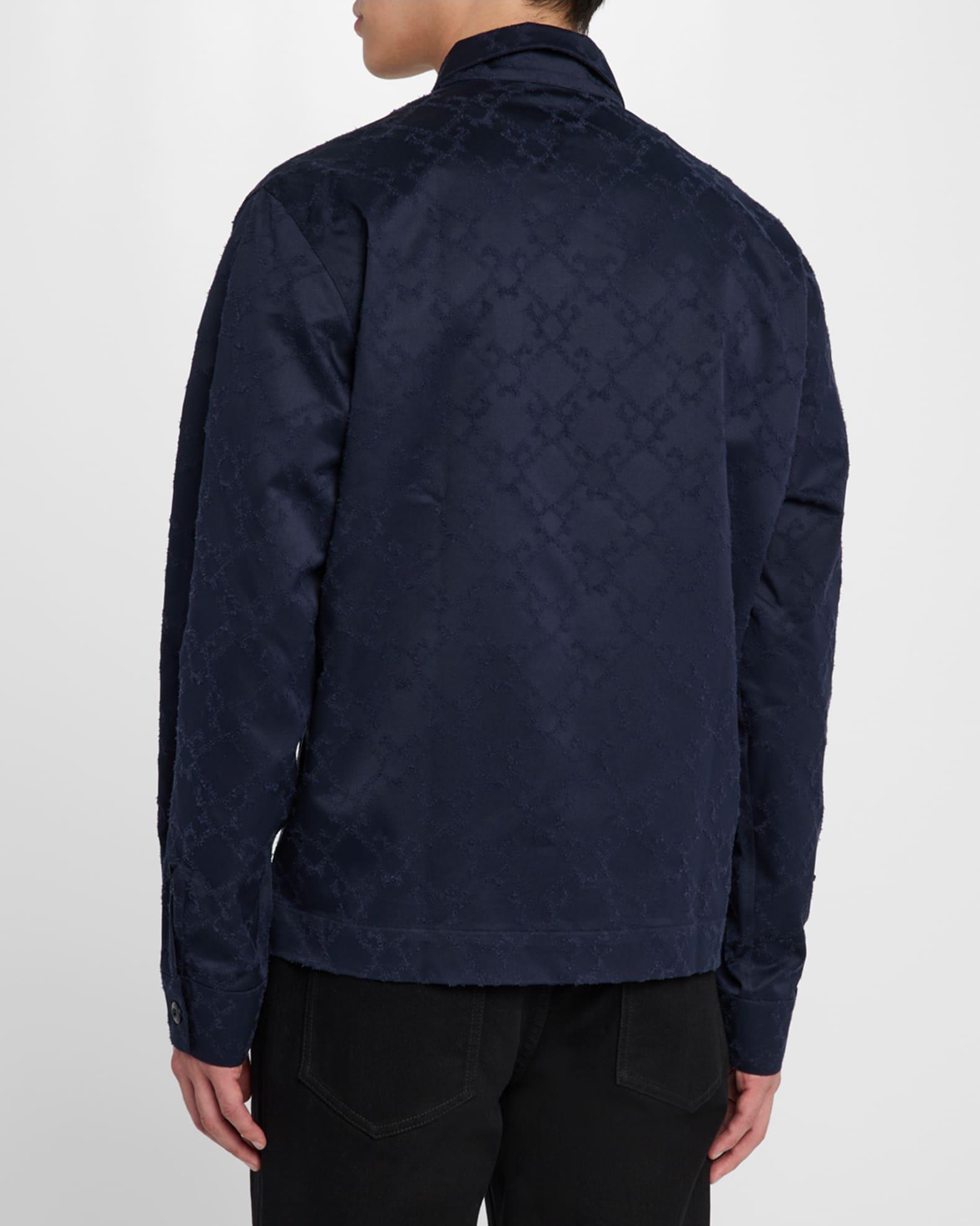 Men's Monogram Jacquard Button-Down Shirt Product Image