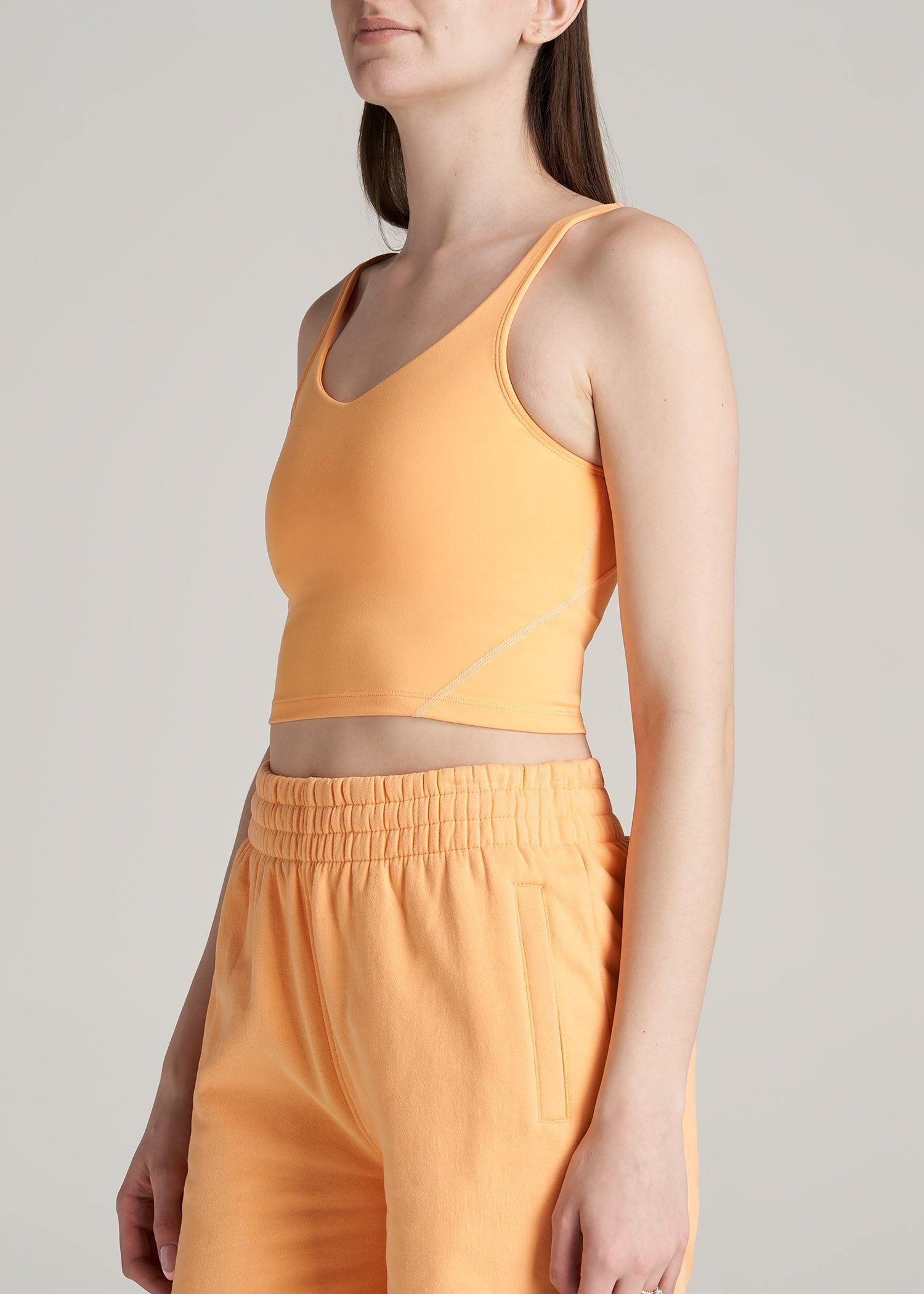 Balance Tank Top for Tall Women in Clementine Product Image
