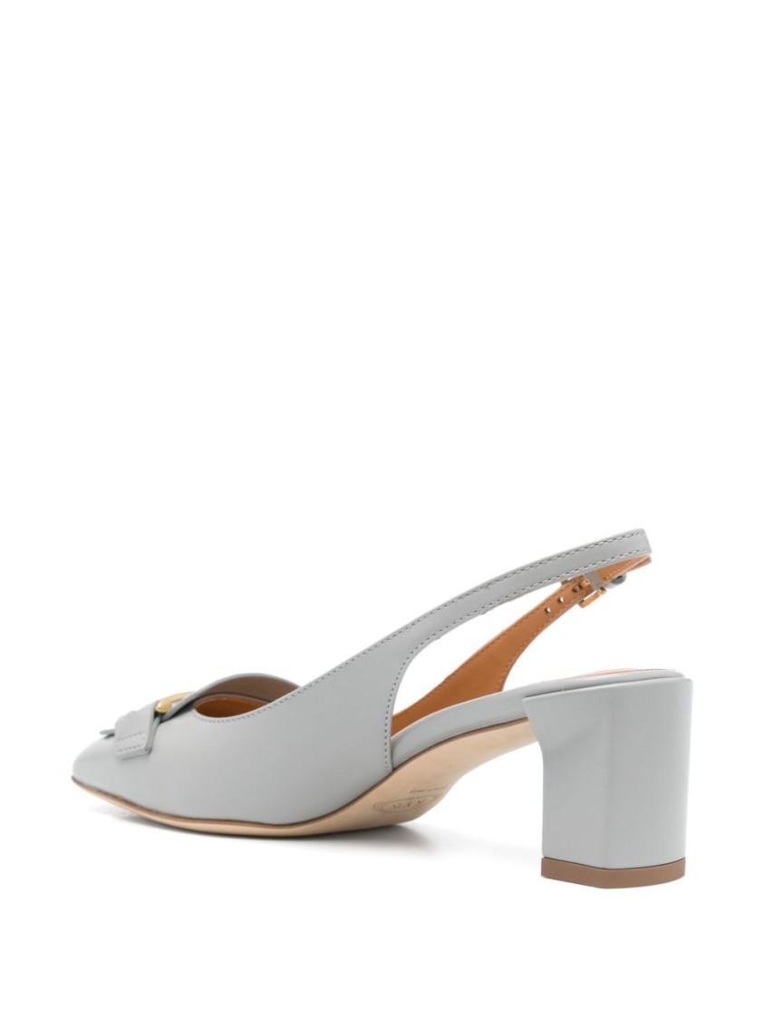 TOD'S Light Blue Low-heeled Slingback Shoes Product Image