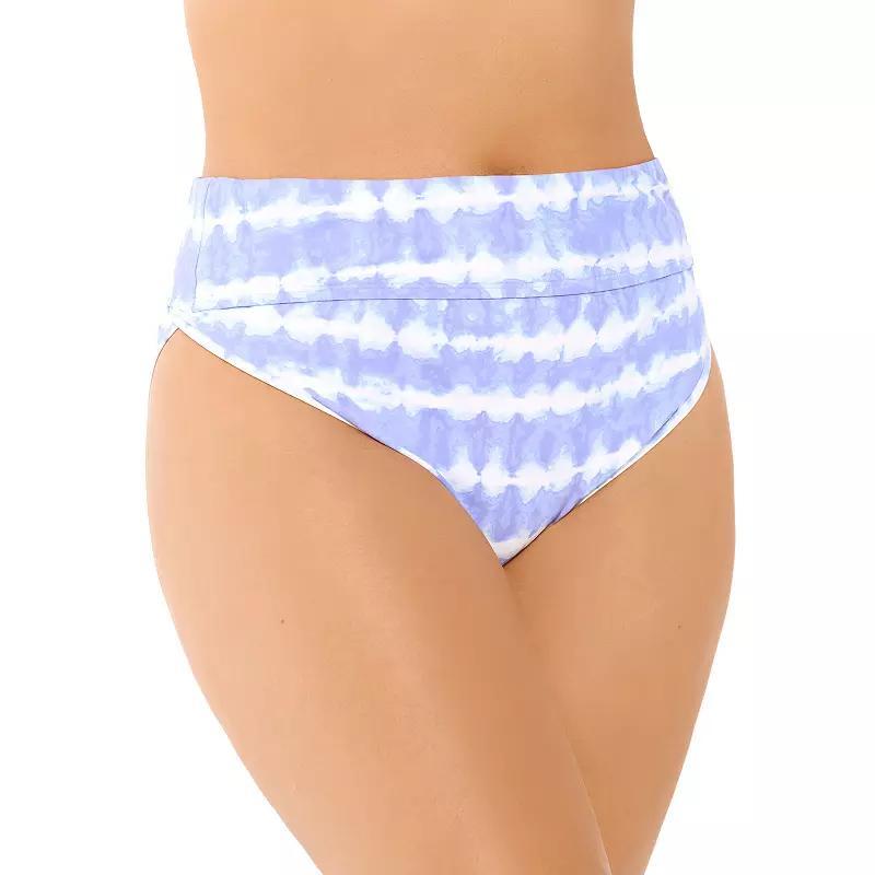 Plus Size Freshwater Banded High-Leg Swim Bottoms, Women's, Size: 1XL, Peri Product Image