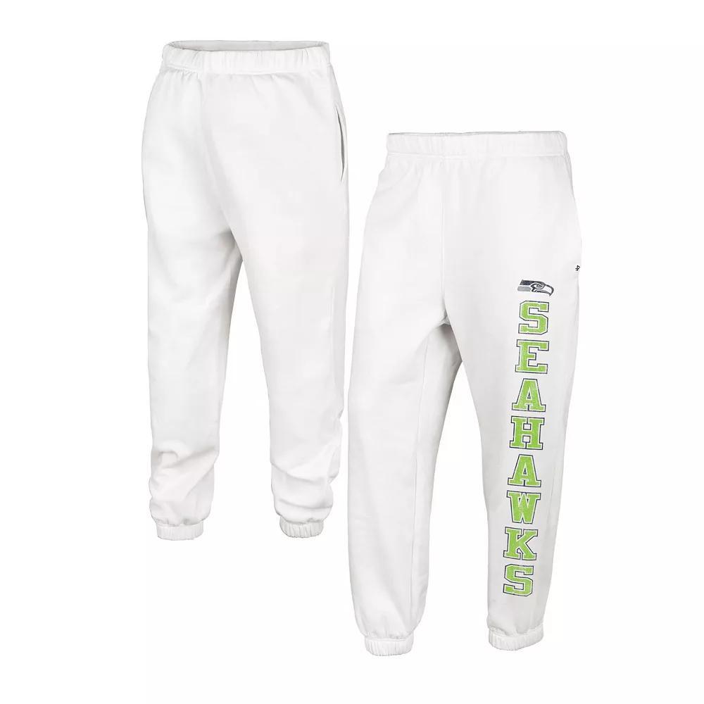 Women's '47 Oatmeal Seattle Seahawks Harper Joggers, Size: Medium, Team Product Image