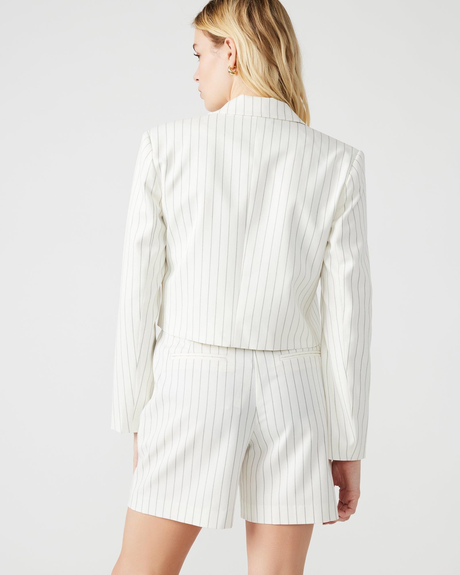 RUPI CROPPED BLAZER WHITE/BLACK Female Product Image