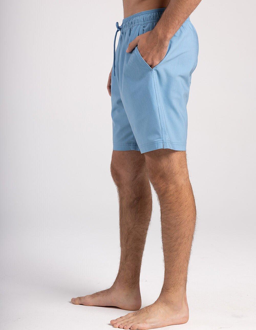 BLUE CROWN Mushroom Color Changing Mens 7" Swim Shorts - LIGHT BLUE Product Image