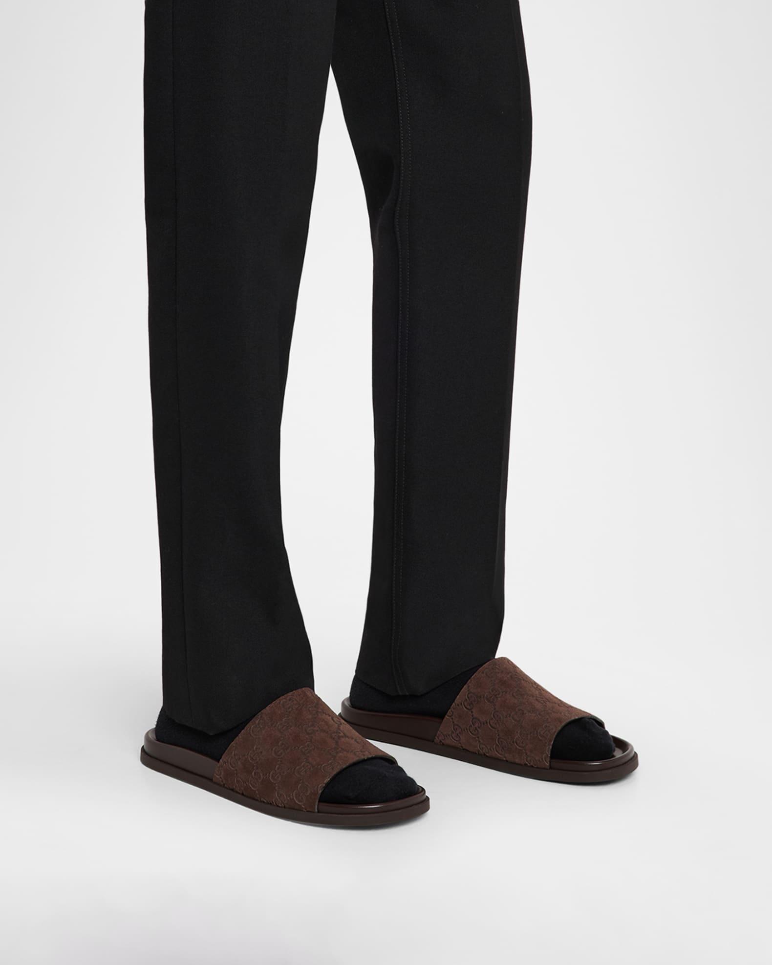 Men's Rhein GG Suede Side Sandals Product Image