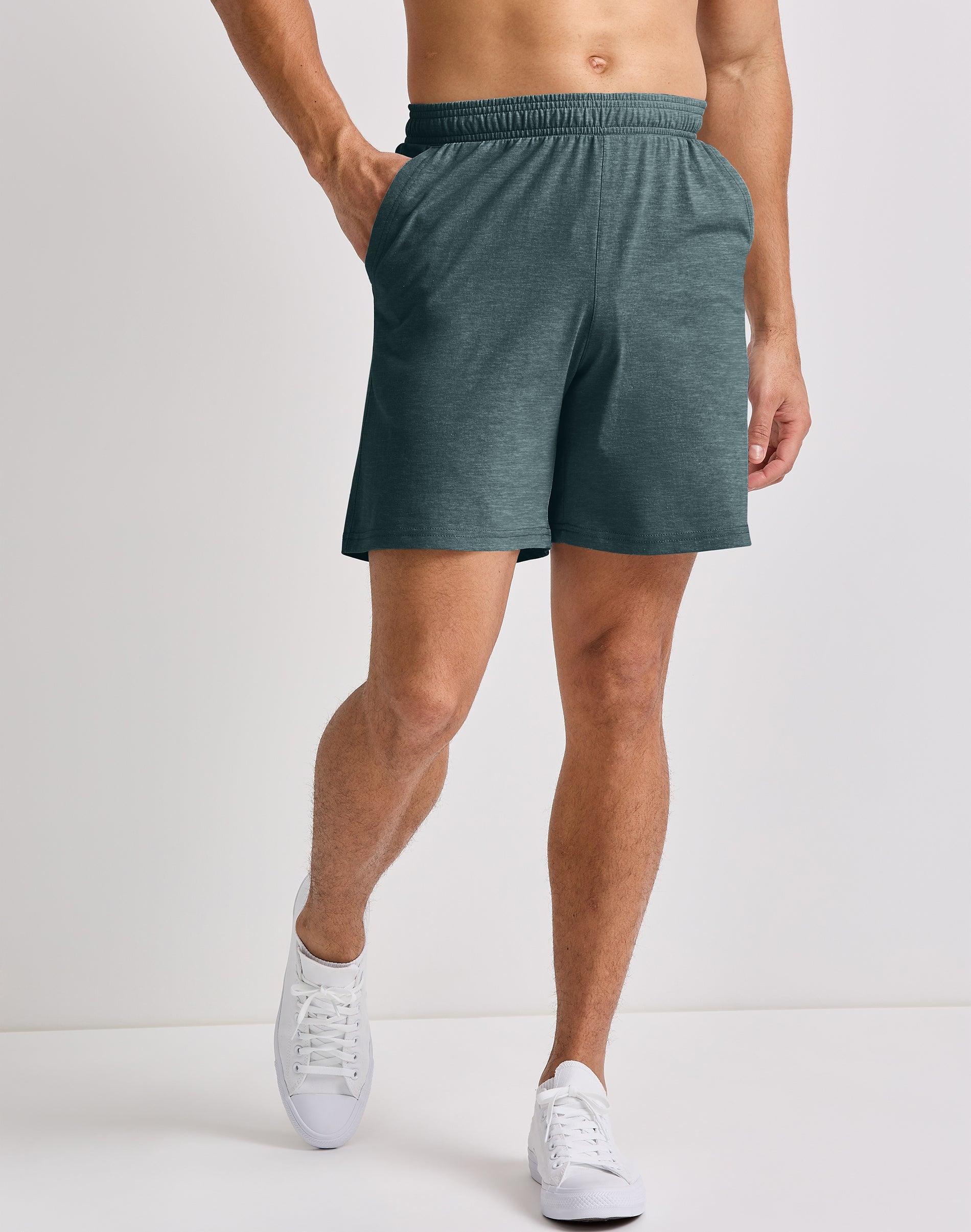 Hanes Originals Mens Tri-Blend Jersey Shorts, 7 Silverstone Heather S Product Image