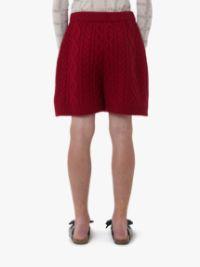 CABLE KNIT SHORTS in red | JW Anderson US  Product Image