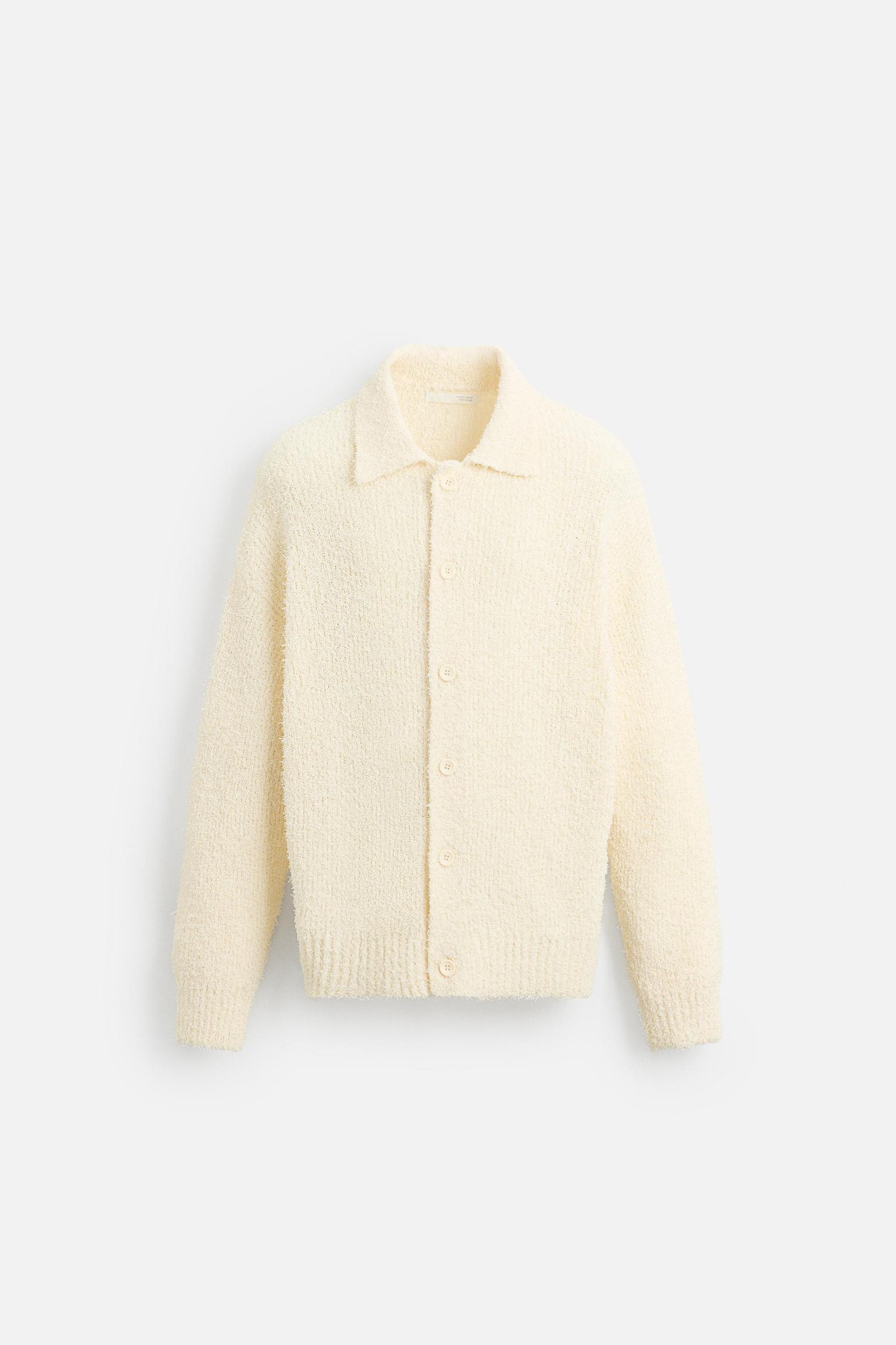 TOWEL TEXTURED CARDIGAN Product Image