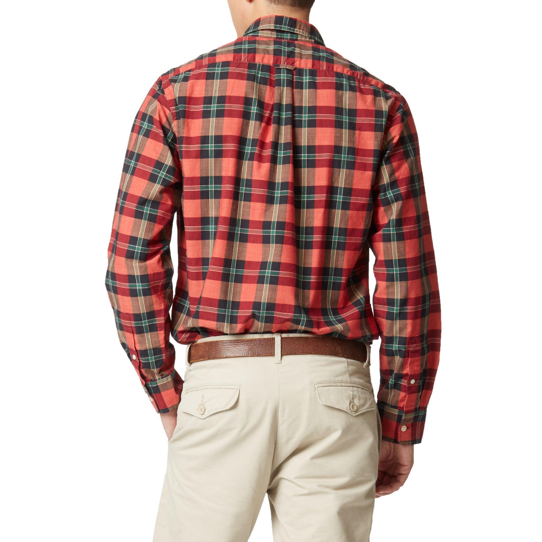 Slub Poplin Shirt - Red Black Green (Final Sale)* Product Image