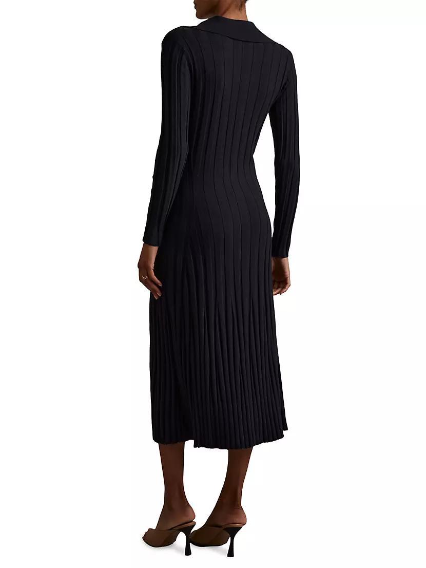 Winnie Rib-Knit Midi-Dress Product Image