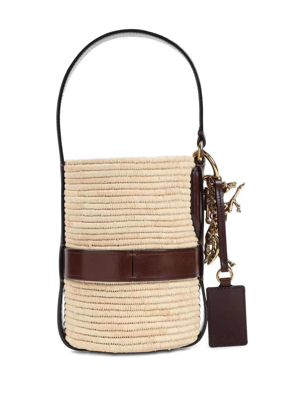logo raffia shoulder bag  Product Image